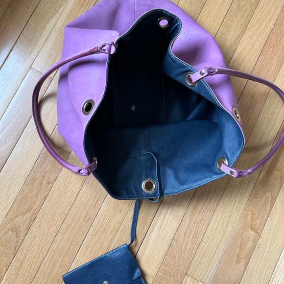 Large fuschia tote bag - Picture 2 of 7